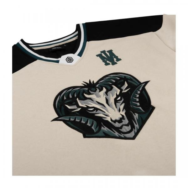 DOLLY NOIRE GOAT HOCKEY CREWNECK BEIGE