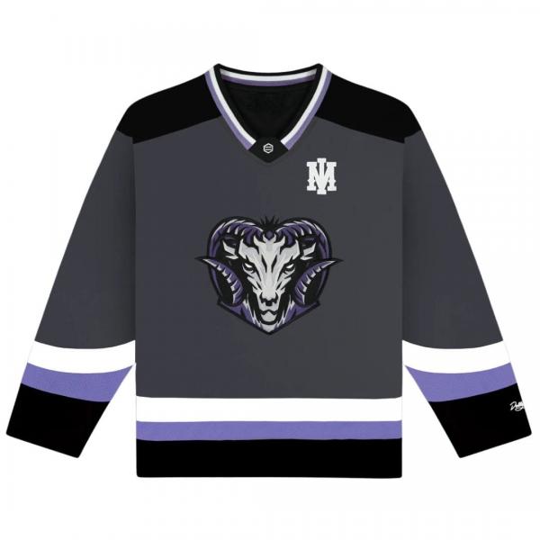 DOLLY NOIRE GOAT HOCKEY CREWNECK GREY