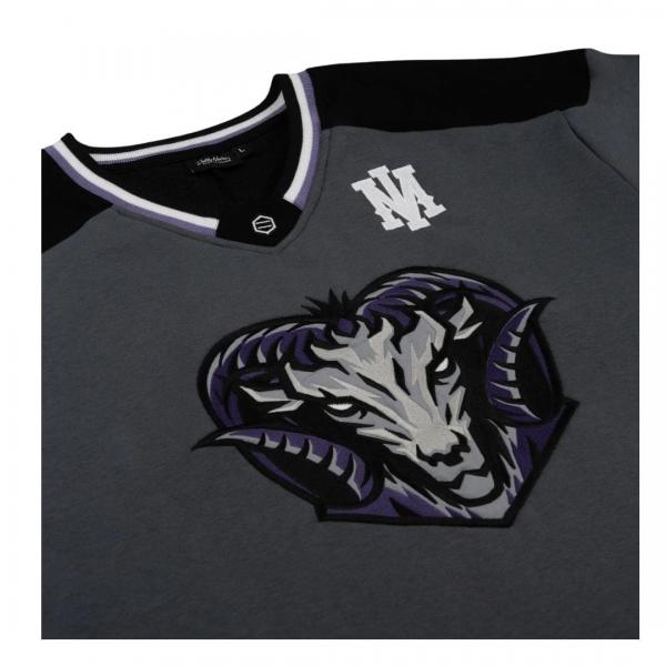 DOLLY NOIRE GOAT HOCKEY CREWNECK GREY