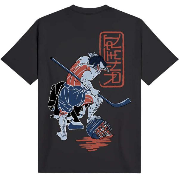 DOLLY NOIRE HOCKEY SAMURAI TEE GREY T-SHIRT