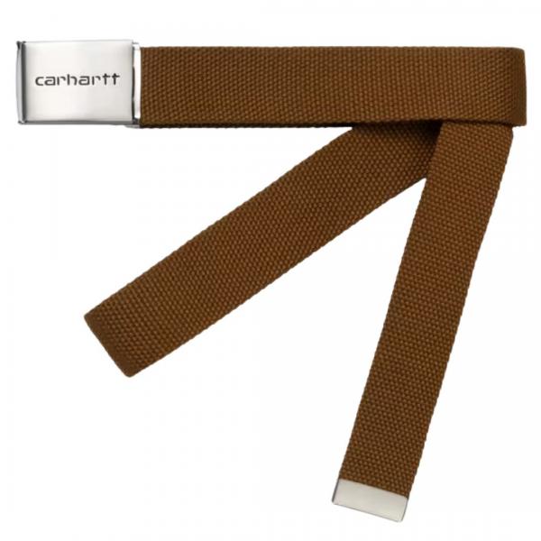 CARHARTT WIP CLIP BELT HAMILTON BROWN