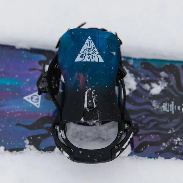 NIDECKER SUPERMATIC LT BIO BLACK ATTACCHI SNOWBOARD