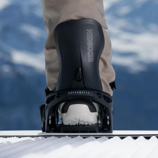 NIDECKER SUPERMATIC LT BLACK ATTACCHI SNOWBOARD