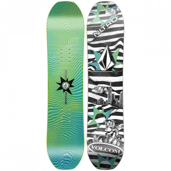 NITRO RIPPER VOLCOM + MICRO CHARGER TAVOLA E ATTACCHI SNOWBOARD BAMBINO