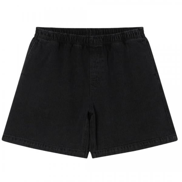 OBEY EASY DENIM STONE WASH BLACK SHORTS