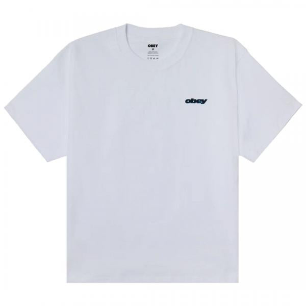 OBEY LIPS HEAVYWEIGHT WHITE T-SHIRT