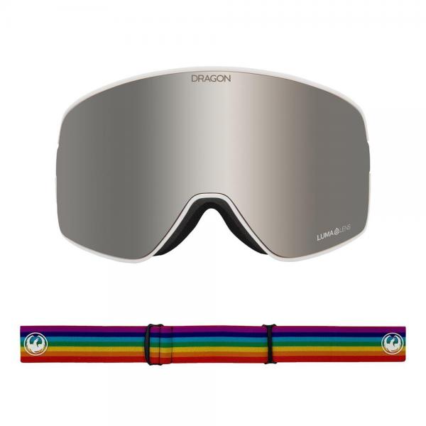 DRAGON NFX2 DANNY SIG 20 / LL SILVER ION /LL LIGHT ROSE MASCHERA SNOWBOARD