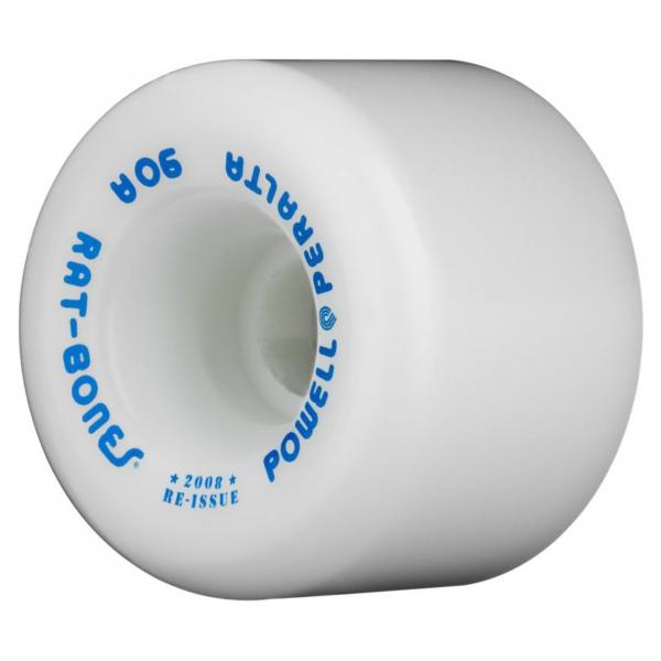 POWELL PERALTA RAT BONES 90A 60mm WHITE RUOTE SKATEBOARD