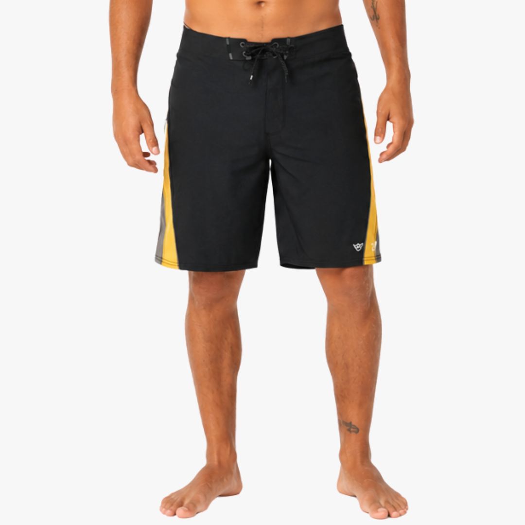 RIP CURL MIRAGE 3-2-ONE MEDINA ULTIMATE 20" BOARDSHORT ROYAL YELLOW COSTUME