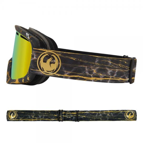 DRAGON D1 OTG 14 KARAT / LL GOLD ION/ LL AMBER MASCHERA SNOWBOARD