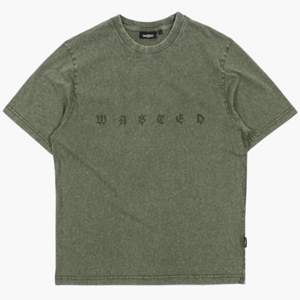 WASTED PARIS SPLINTER FADED GREEN T-SHIRT