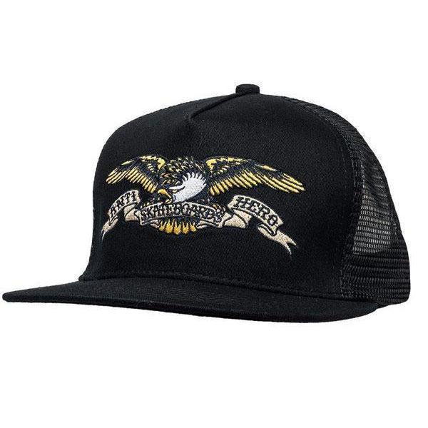 ANTIHERO EAGLE TRUCKER HAT BLACK