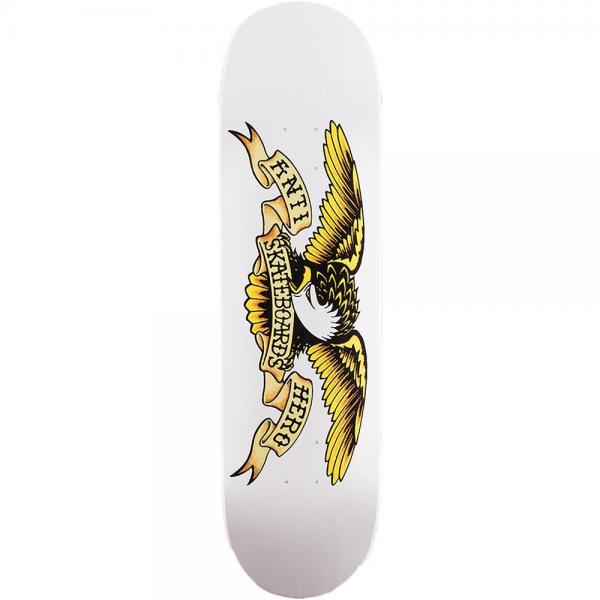 ANTIHERO CLASSIC WHITE 8.75" x 32.5" TAVOLA SKATEBOARD