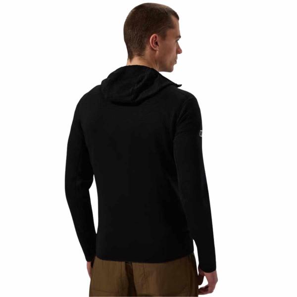 BERGHAUS RIDGE-HIKER HOODED JACKET BLACK FELPA TECNICA