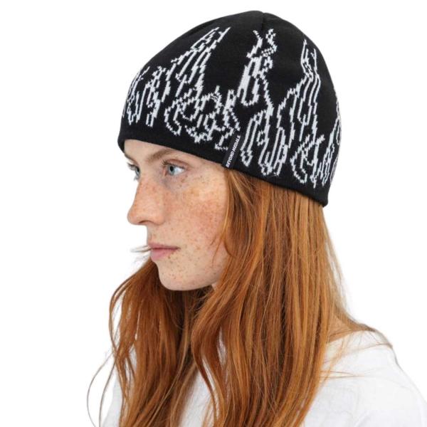 BEYOND MEDALS WARNING BEANIE BLACK