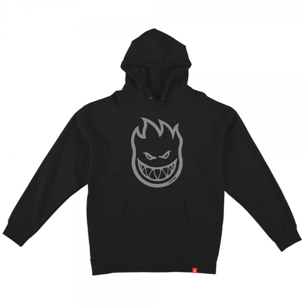 SPITFIRE BIGHEAD BLACK/SILVER FLECK FELPA