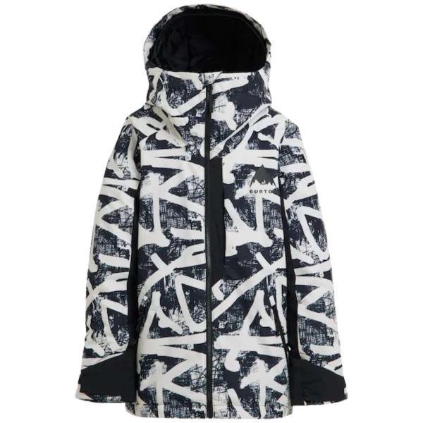 BURTON KIDS HILLSLOPE JACKET CITY STREETS/ TRUE BLACK SNOWBOARD BAMBINO