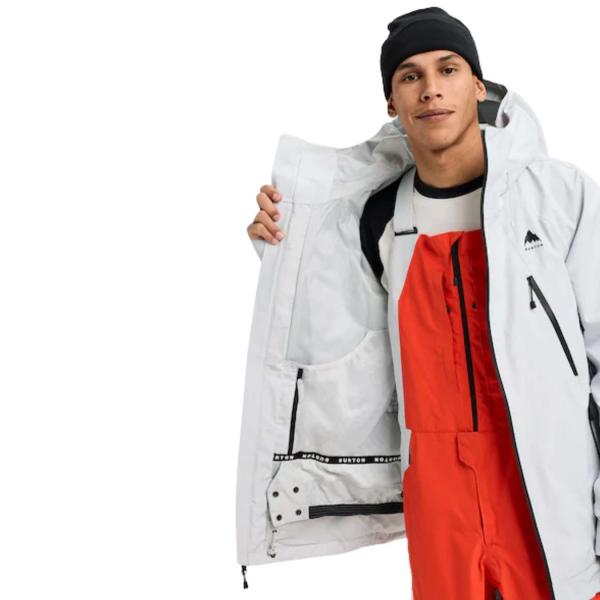 BURTON RESERVE GORE-TEX 2L JACKET GRAY CLOUD GIACCA SNOWBOARD