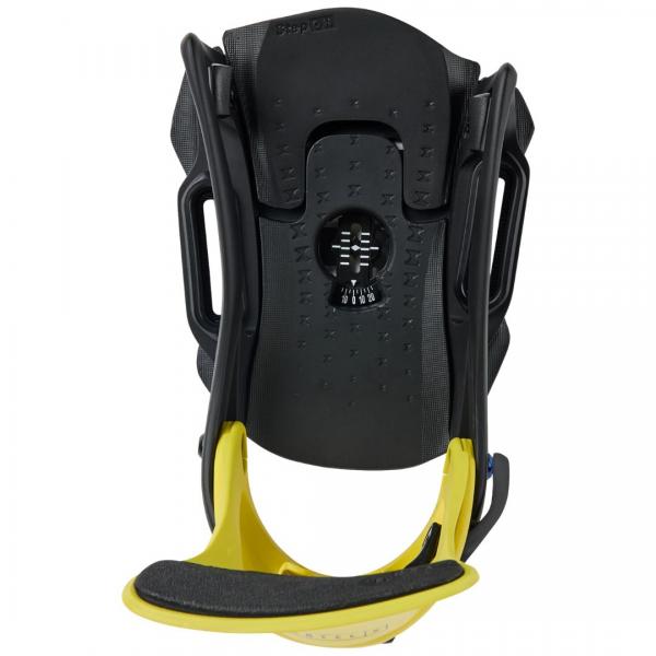 BURTON STEP ON CARTEL X EST ATOMIC YELLOW/BLACK ATTACCHI SNOWBOARD
