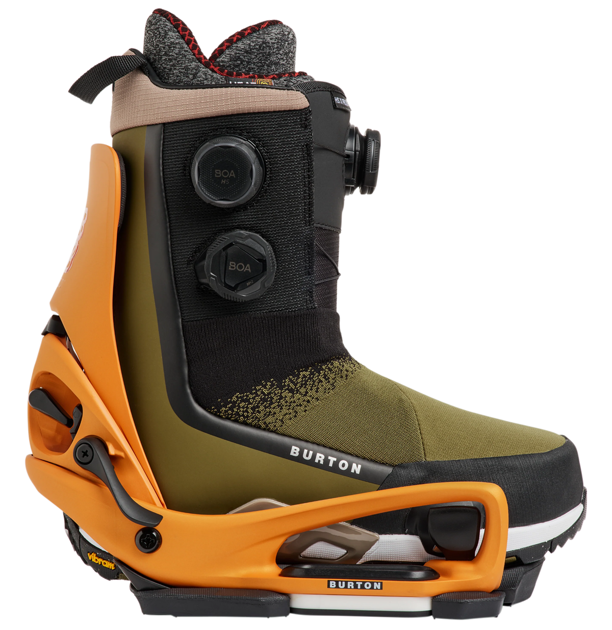 BURTON STEP ON CARTEL X EST GOLDFISH ORANGE ATTACCHI SNOWBOARD