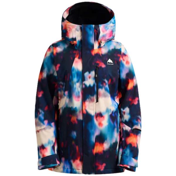 BURTON WOMEN RESERVE 2L SLIM INSULATED STRETCH SLIM JACKET FLORAL BLUE GIACCA SNOWBOARD DONNA