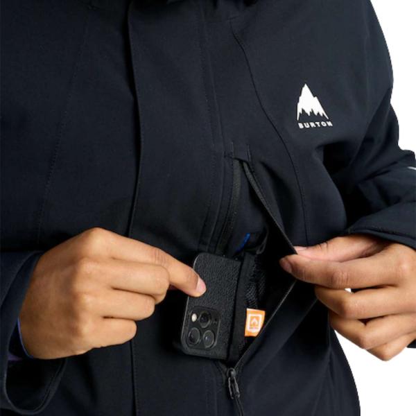 BURTON WOMEN RESERVE 2L INSULATED STRETCH JACKET TRUE BLACK GIACCA SNOWBOARD DONNA