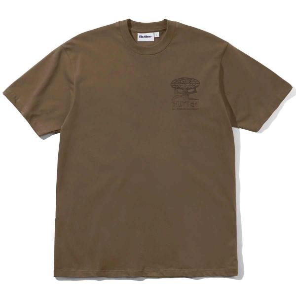 BUTTER GOODS TERRAIN TEE DARK TAUPE T-SHIRT