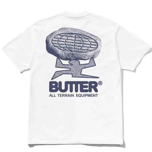 BUTTER GOODS TERRAIN TEE WHITE T-SHIRT