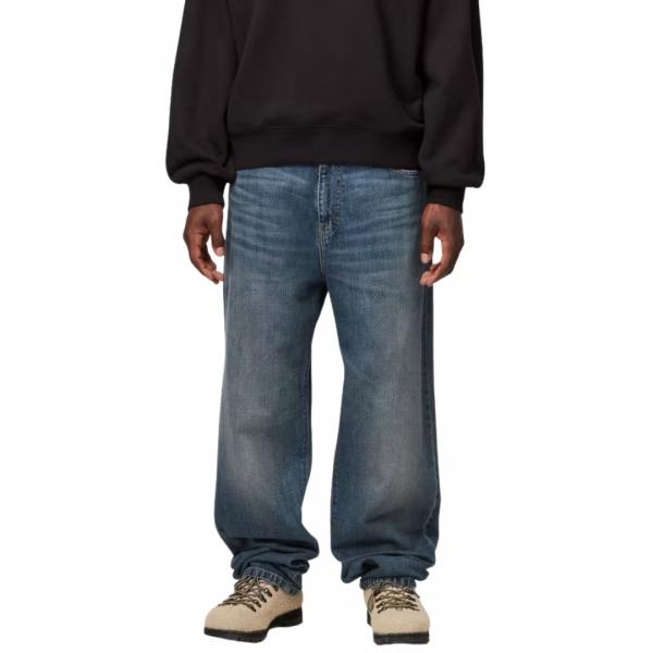 CARHARTT WIP AARON PANT BLUE (DARK USED WASHED)