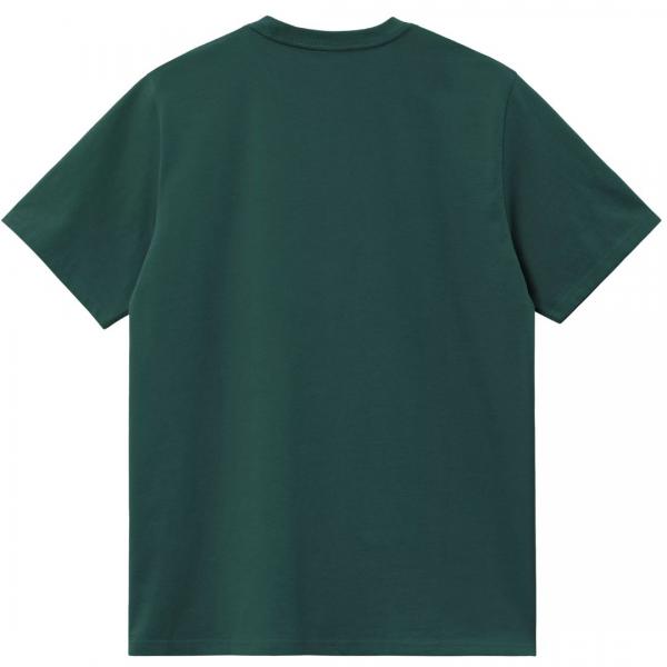 CARHARTT WIP S/S CHASE DARK FIR / GOLD T-SHIRT