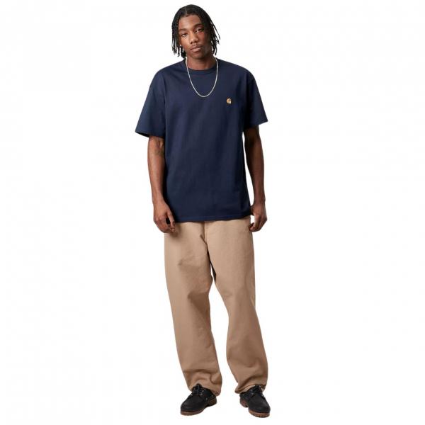 CARHARTT WIP S/S CHASE MIZAR/GOLD T-SHIRT