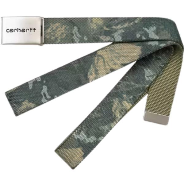 CARHARTT WIP CLIP BELT CHROME CAMO COMBI / GREEN