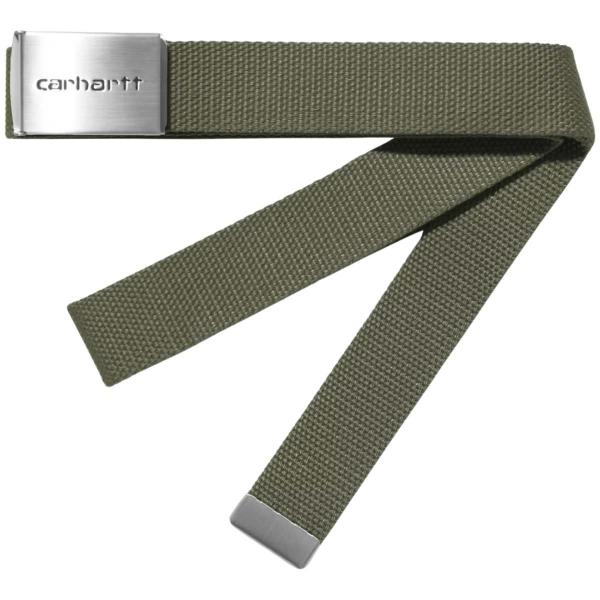 CARHARTT WIP CLIP BELT CHROME LEAF