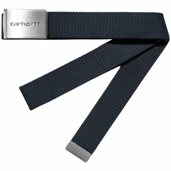 CARHARTT WIP CLIP BELT CHROME DEEP NIGHT