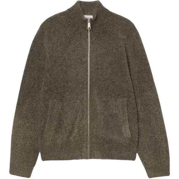 CARHARTT WIP CURTIS SWEATER JACKET TANGLED SHUNGITE MAGLIONE