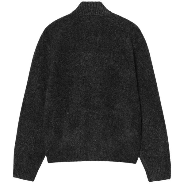 CARHARTT WIP CURTIS SWEATER JACKET TANGLED BLACK MAGLIONE