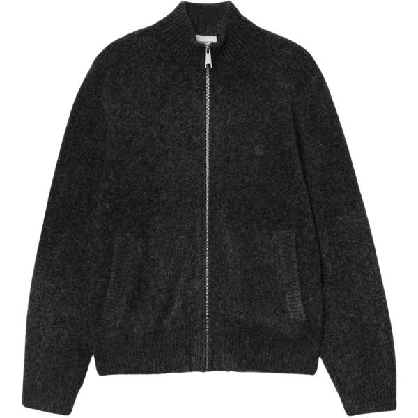 CARHARTT WIP CURTIS SWEATER JACKET TANGLED BLACK MAGLIONE