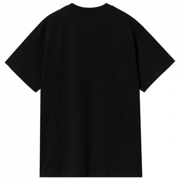 CARHARTT WIP S/S SCRIPT EMBROIDERY BLACK/WHITE T-SHIRT