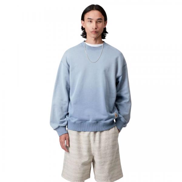 CARHARTT WIP HUDSON SWEATSHIRT SORRENT (CHALK WASH)