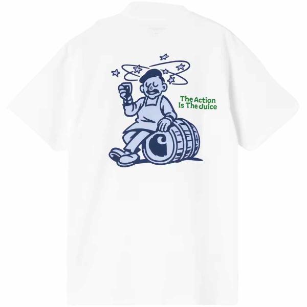 CARHARTT WIP S/S GRAPE PICKER WHITE T-SHIRT