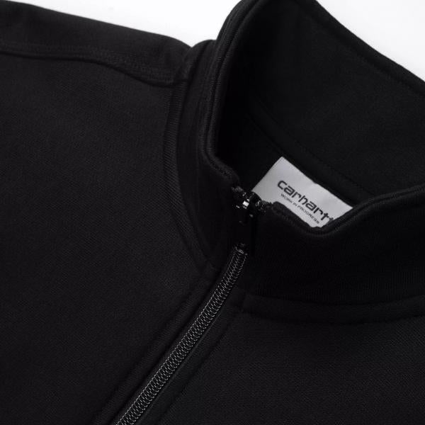CARHARTT WIP HALF ZIP AMERICAN SCRIPT SWEATSHIRT BLACK