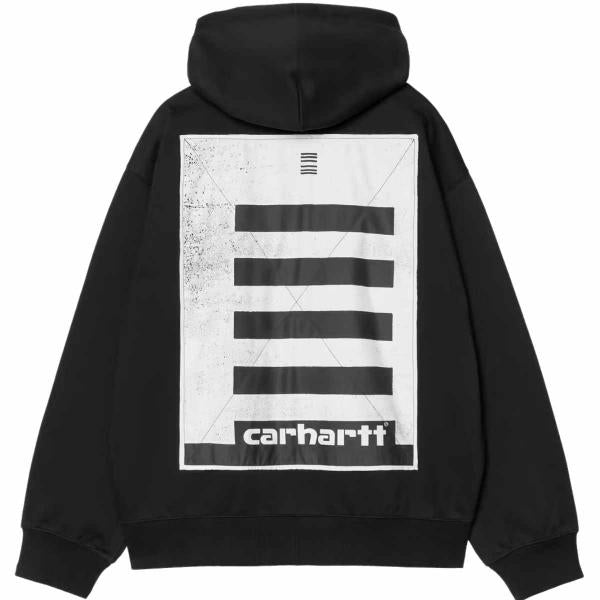 CARHARTT WIP HOODED ARCHIVE LINES JACKET JACKET BLACK