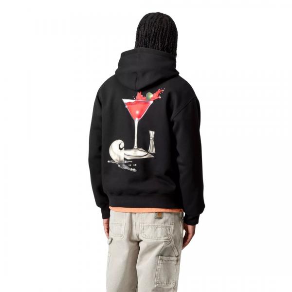 CARHARTT WIP HOODED JAKE GARCIA SWEATSHIRT BLACK