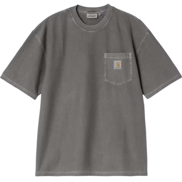 CARHARTT WIP LOOSE POCKET T-SHIRT BLACK (GARMENT DYED)