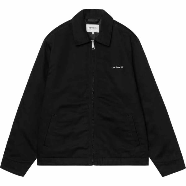 CARHARTT WIP MODULE SCRIPT JACKET BLACK/WHITE GIACCA