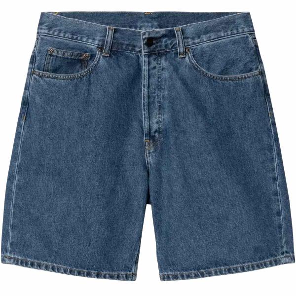 CARHARTT WIP NOLAN SHORT BLUE (HEAVY STONE WASH)