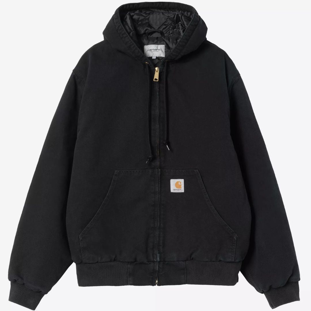 CARHARTT WIP OG ACTIVE JACKET DARK BLACK (STONE CANVAS)