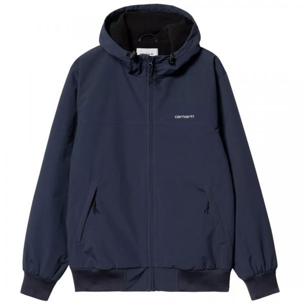 CARHARTT WIP HOODED SAIL JACKET NAVY/WHITE