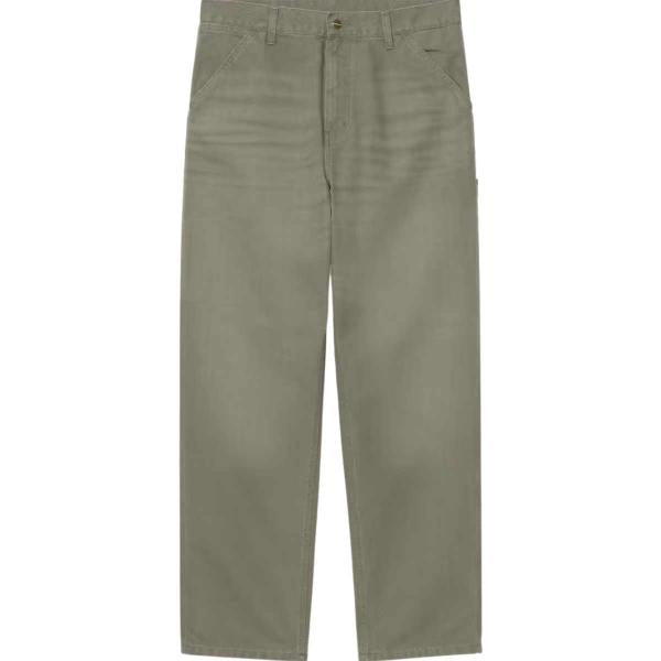 CARHARTT WIP SINGLE KNEE PANT LEAF (STONE CANVAS)