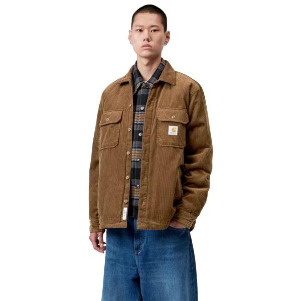 CARHARTT WIP WHITSOME SHIRT JAC H BROWN CAMICIA/GIACCA